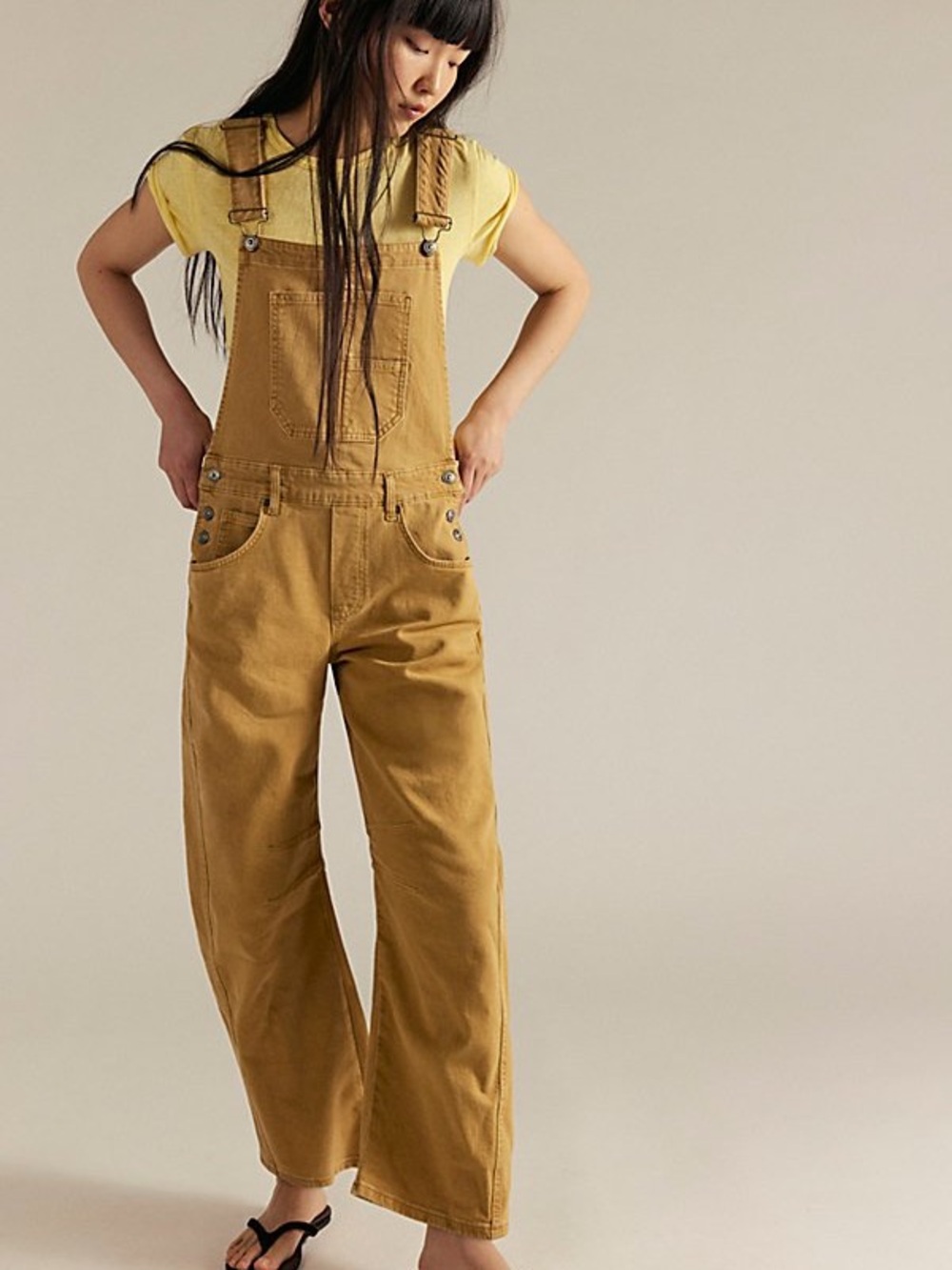 We The Free Good Luck Barrel Overalls